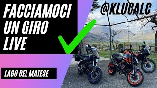 Facciamoci un giro LIVE Lago del Matese ceck motovlog [upl. by Stambaugh]