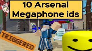 10 ROBLOX Arsenal Megaphone IdsCodes 2020 [upl. by Eiramanig169]