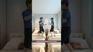 Designing A Smart Shared Room For Twins shorts [upl. by Nythsa]