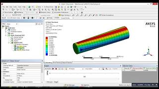 ANSYS Mechanical Tutorial Torsion Stress and Max Shear Stress [upl. by Dilly]