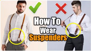 How To Wear Suspenders  Suspenders Outfits [upl. by Ollehto]