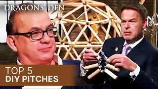 Top 5 DIY Pitches In The Den  Vol1  COMPILATION  Dragons Den [upl. by Lochner810]