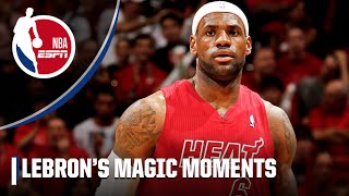 🚨 MAGIC MOMENTS 🚨 LeBron James’ best Christmas Day Moments 🍿  NBA on ESPN [upl. by Narag829]