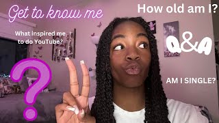 MY FIRST YOUTUBE VIDEO Get To Know Me QampA [upl. by Nodnart]