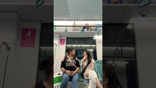 Gossiping time 😜😜😜 HAHHAHA  the metro gossipgirl youtubeshorts travel [upl. by O'Neil]