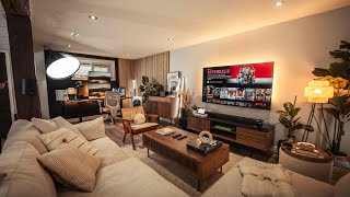 The Dream Home Basement Makeover  Desk Setup amp Living Room Area [upl. by Neuburger]