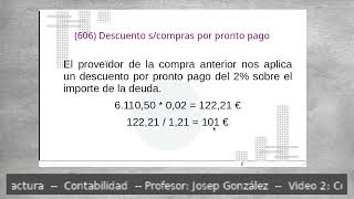 Video 2 Las compras descuentos fuera de factura [upl. by Suraved]