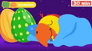 Learning First Words with Larry  Sensory Stimulation for Babies  Vocabulary for Kids  Vocabularry [upl. by Attoynek]