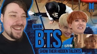 Mikey Reacts to When BTS 방탄소년단 show their hidden talents [upl. by Ettenaj]