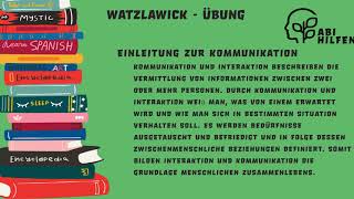 gestörte Kommunikation Fallbeispiel Axiome Watzlawick  Abihilfen FOS BOS Abi Pädagogik Psychologie [upl. by Ylra847]