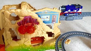 Thomas and Friends Trackmaster Thomas Volcano Drop Set [upl. by Ignacia398]