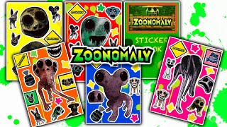 Sticker Book ZOONOMALY Sticker Book Unboxing ASMR 👻  Paperdiy [upl. by Jt230]