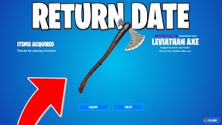 FORTNITE LEVIATHAN AXE RETURN DATE Leviathan Axe Release Date in 2023 [upl. by Therron]