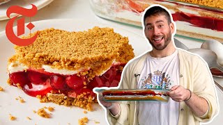 Cherry YumYum The Best NoBake Holiday Dessert  Vaughn Vreeland  NYT Cooking [upl. by Drummond]