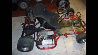 karting électrique 3900w avec un alternateur de voiture en moteur brushless [upl. by Aonehc416]