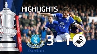 Everton vs Swansea City 31 FA Cup 5th Round goals amp highlights [upl. by Pang]