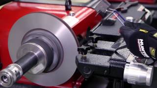 Part 3  Cutting a Rotor  Bench Lathe Operation  Hunter Engineering Co [upl. by Aynam450]