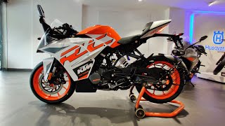 KTM RC 125 bs6 detailed review and walkaround price  mileage indorimotoroids [upl. by Airdnassac]