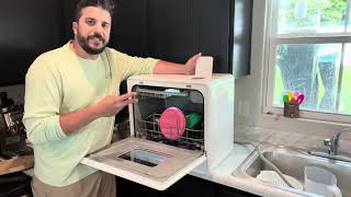 AIRMSEN®  Larger Capacity Portable Countertop Dishwasher [upl. by Gottwald31]