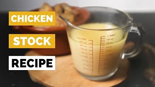 How to Make Chicken Broth Stock from Leftover Bones [upl. by Aleemaj]