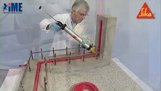 Sikaswell waterstopper installation Demo  To control water leakage [upl. by Morley477]