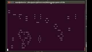 Conways game of life implementation in Go [upl. by Acinelav]