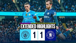 EXTENDED HIGHLIGHTS  Man City 11 Chelsea  Blues held at the Etihad [upl. by Amitarp770]