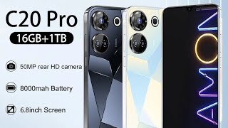 C20 Pro Smartphone Android 13 Qualcomm8 Gen 2 68“ Screen Smart Phone 16G1TB 8000mAh 50108MP 4G5 [upl. by Cerelia46]