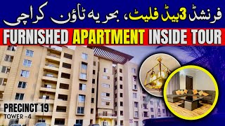 Inside Tour of 3Bed FlatApartment in Bahria Town Karachi  Apartments in Karachi [upl. by Renado]