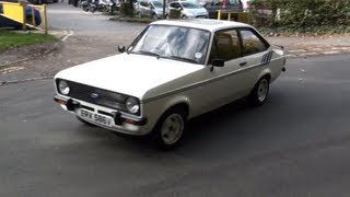 Ford Escort Mk2 Harrier Leaving a Car Meet [upl. by Oigres]