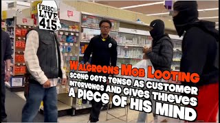 Pissed off San Francisco citizen intervenes in Walgreens teens mob looting invokes Old Skool Frisco [upl. by Lisab68]