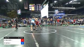 182 Lbs Rnd Of 32 Hunter Berryhill North Carolina Vs Branson Britten Texas [upl. by Meeki276]