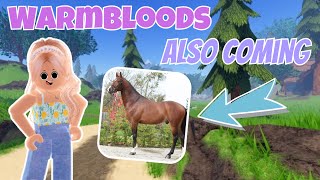 Warmblood Horses Are ALSO Coming  Wild Horse Islands [upl. by Aizan]