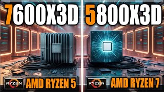 7600X3D vs 5800X3D Benchmarks  Gaming Benchmarks  Applications Tests [upl. by Cerracchio]