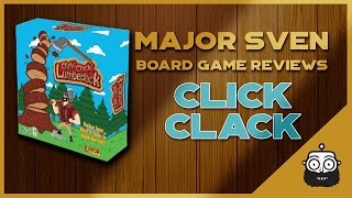 Major Sven Reviews Click Clack Lumberjack Board Game [upl. by Eisenhart]