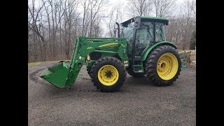 Installing A Front End Loader On A John Deere 5525 [upl. by Artek774]