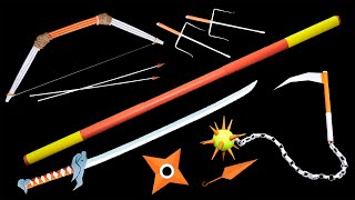 08 Strongest NINJA WEAPON  STAFF KATANA BOW NINJA STAR KUNAI [upl. by Notsreik523]