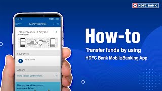 Howto transfer funds between your own accounts using HDFC Bank MobileBanking App [upl. by Erland]