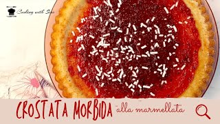 Crostata morbida alla marmellata SENZA PASTA FROLLA [upl. by Nawor]