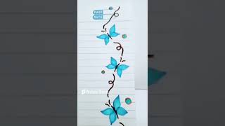 File page design ideas  art n craft  subscribe❤️ [upl. by Notelrahc]