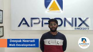 Testimonial from Deepak Neeradi On Web Development at Apponix Technologies [upl. by Hamford714]