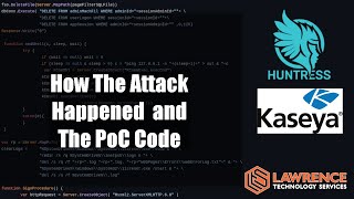 Kaseya VSA Ransomware Technical Details and Huntress PoC [upl. by Inavihs707]