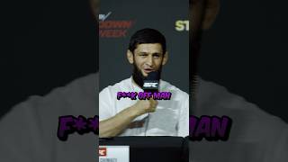 🤬🤣 KHAMZAT CHIMAEV GOES OFF ON REPORTER AT UFC 308 PRESS CONFERENCE [upl. by Celle]