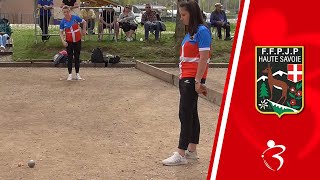 Demifinale BOURRIAUD vs DA COSTA  Championnats triplettes à pétanque de HauteSavoie 2024 [upl. by Etnahsal]