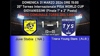 20240401 Juve Stabia NA  Tirana Young Stars ALB FINALE 1° e 2° Posto [upl. by Vandervelde]