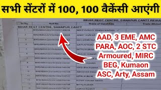 बिहार रेजीमेंट सेंटर का Result Out  army agniveer result declare  army result 2022 [upl. by Ahsats570]