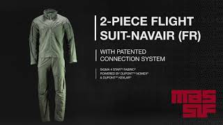 Massif ® 2Piece Flight Suit  NAVAIR with an Advanced Quarter Zip Combat Shirt [upl. by Wylde]