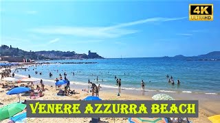 VENERE AZZURRA BEACH  4K Lido di Lerici  Italy [upl. by Artap]