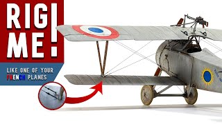 WEATHERING And RIGGING The Nieuport XVII by Copper State Models [upl. by Sesilu]