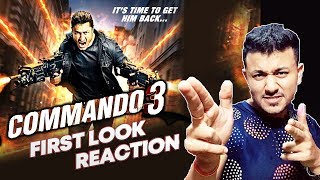 COMMANDO 3 First Look Poster Reaction  Review  Vidyut Jammwal Adah Sharma  29th November 2019 [upl. by Westhead34]